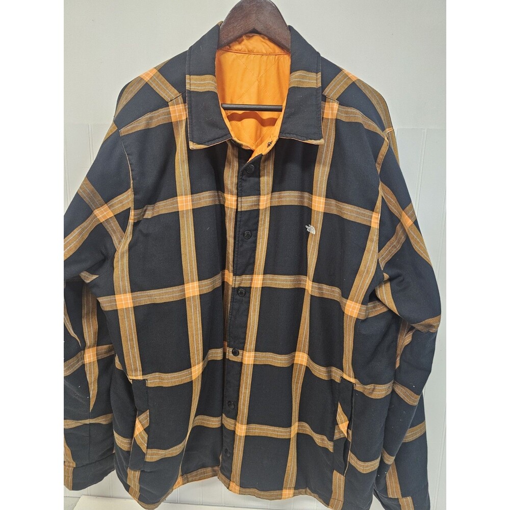 The North Face Men's Reversible Insulated Plaid Shacket Jacket Lined 2XL